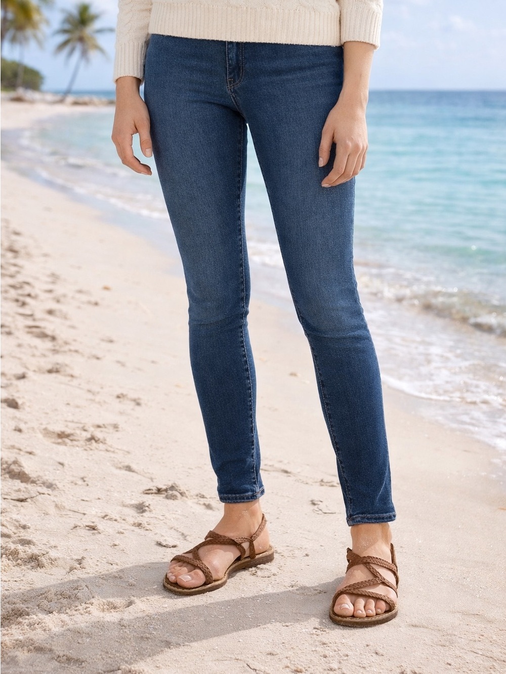 1822 Denim Pull On Stretch Skinny Jeans Size 4